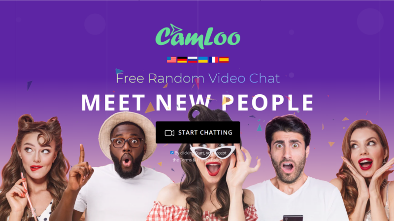 Camloo is a random video chat platform for instant global communication without setup or profiles.