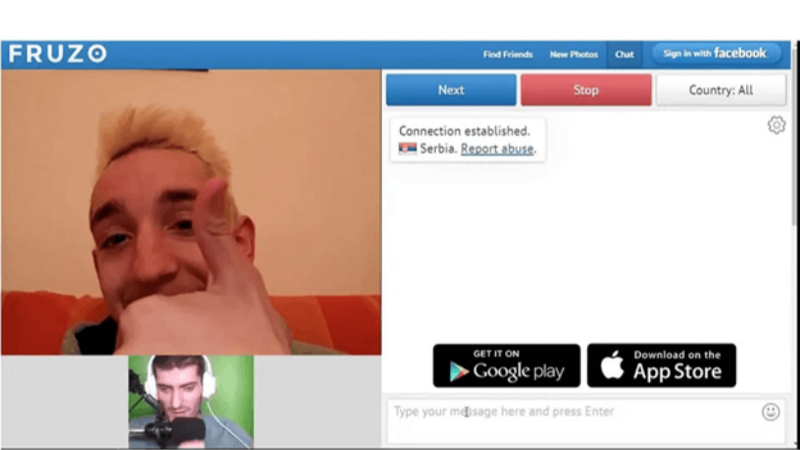 Find matches or explore users, then start a chat or video call.